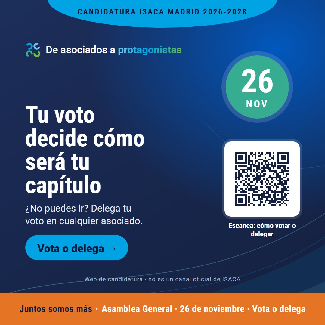 Cartel: Vota o delega